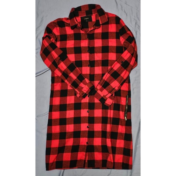 AND Dresses & Skirts - Comme USA Women's Red And Black Plaid Dress Size‎ Medium